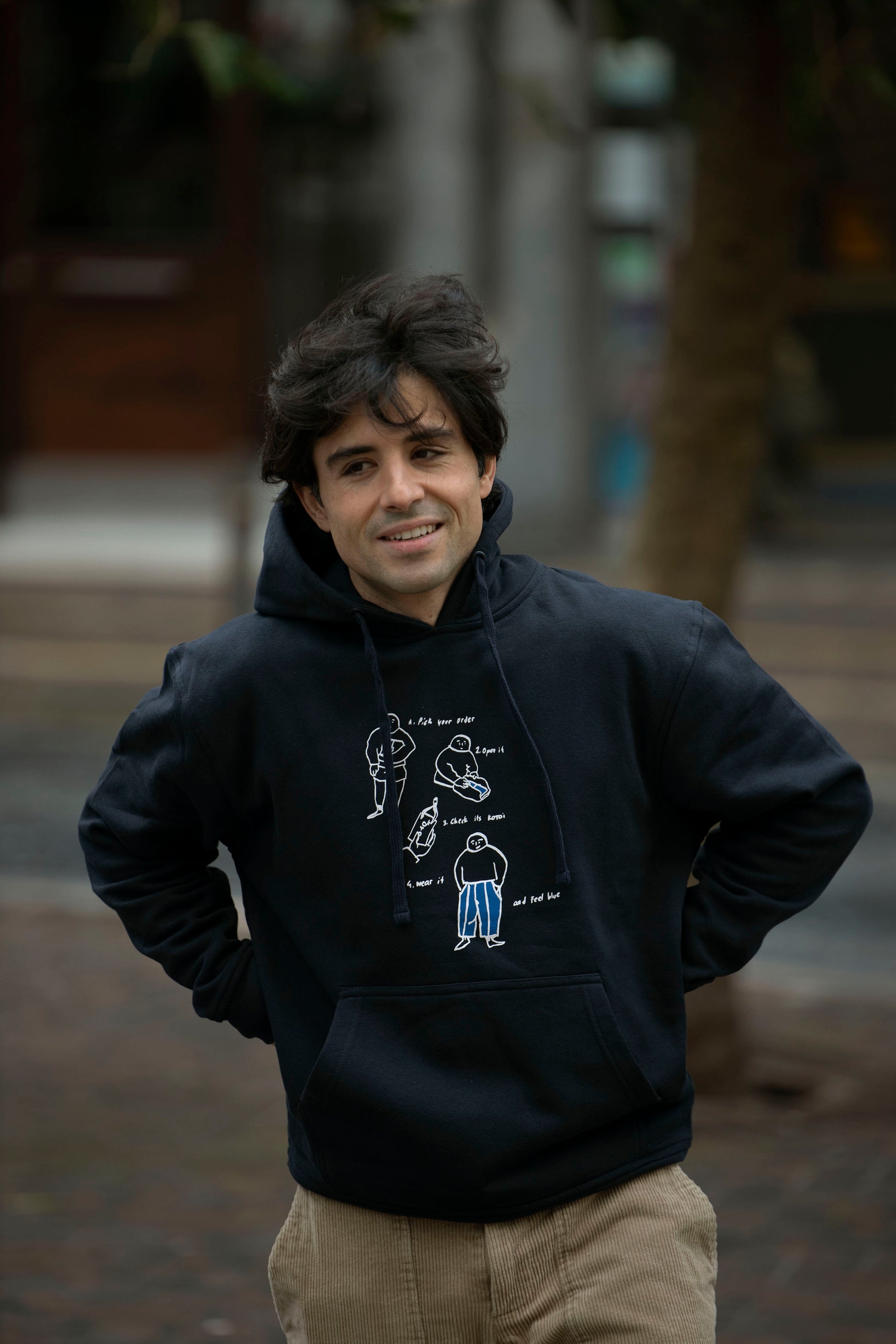 sudadera FEEL BLUE - capucha