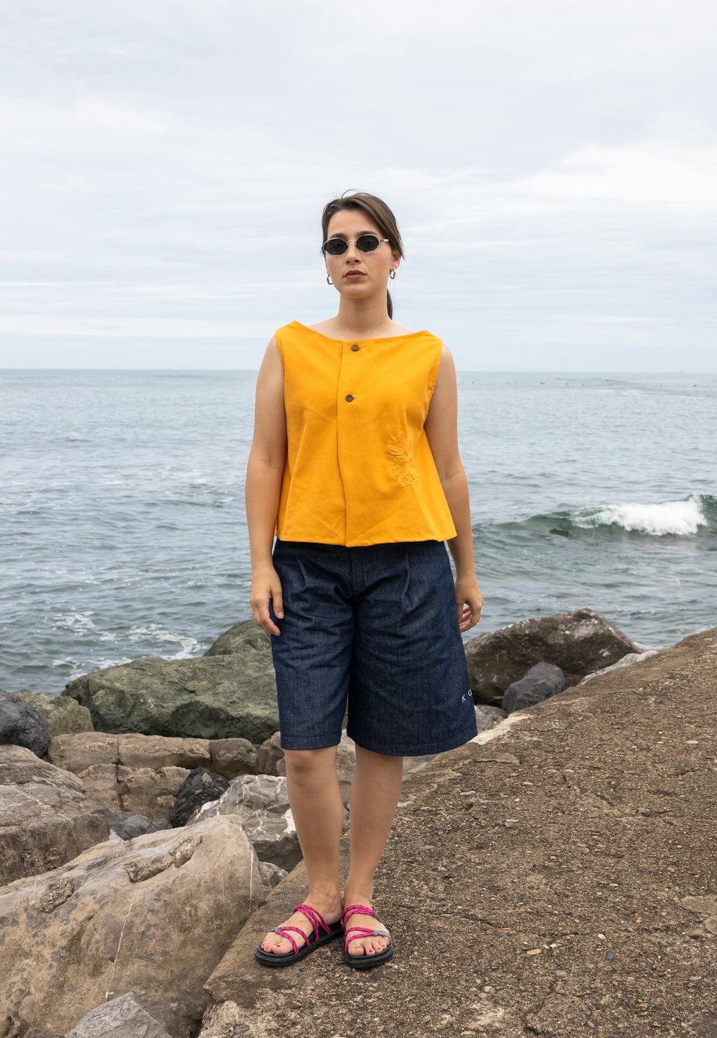 camisa Maro - cúrcuma