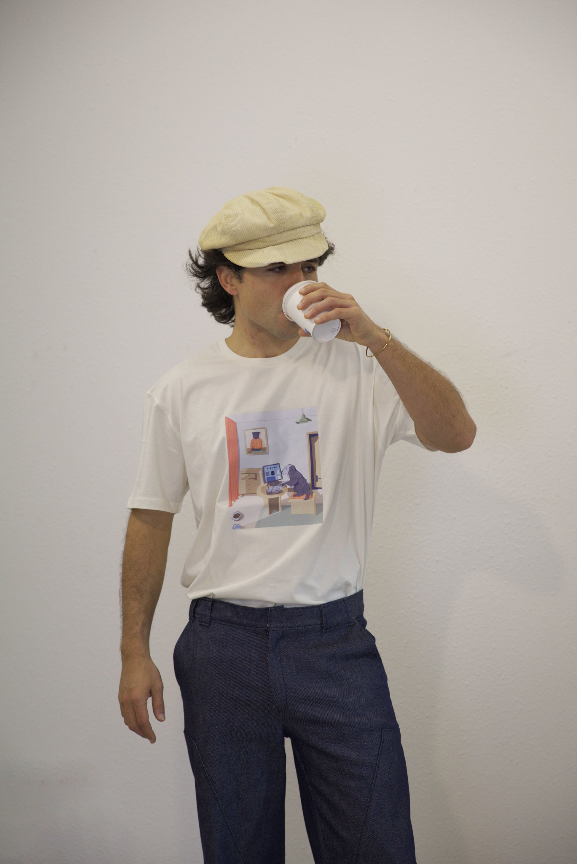 camiseta TXAKUR - ecru