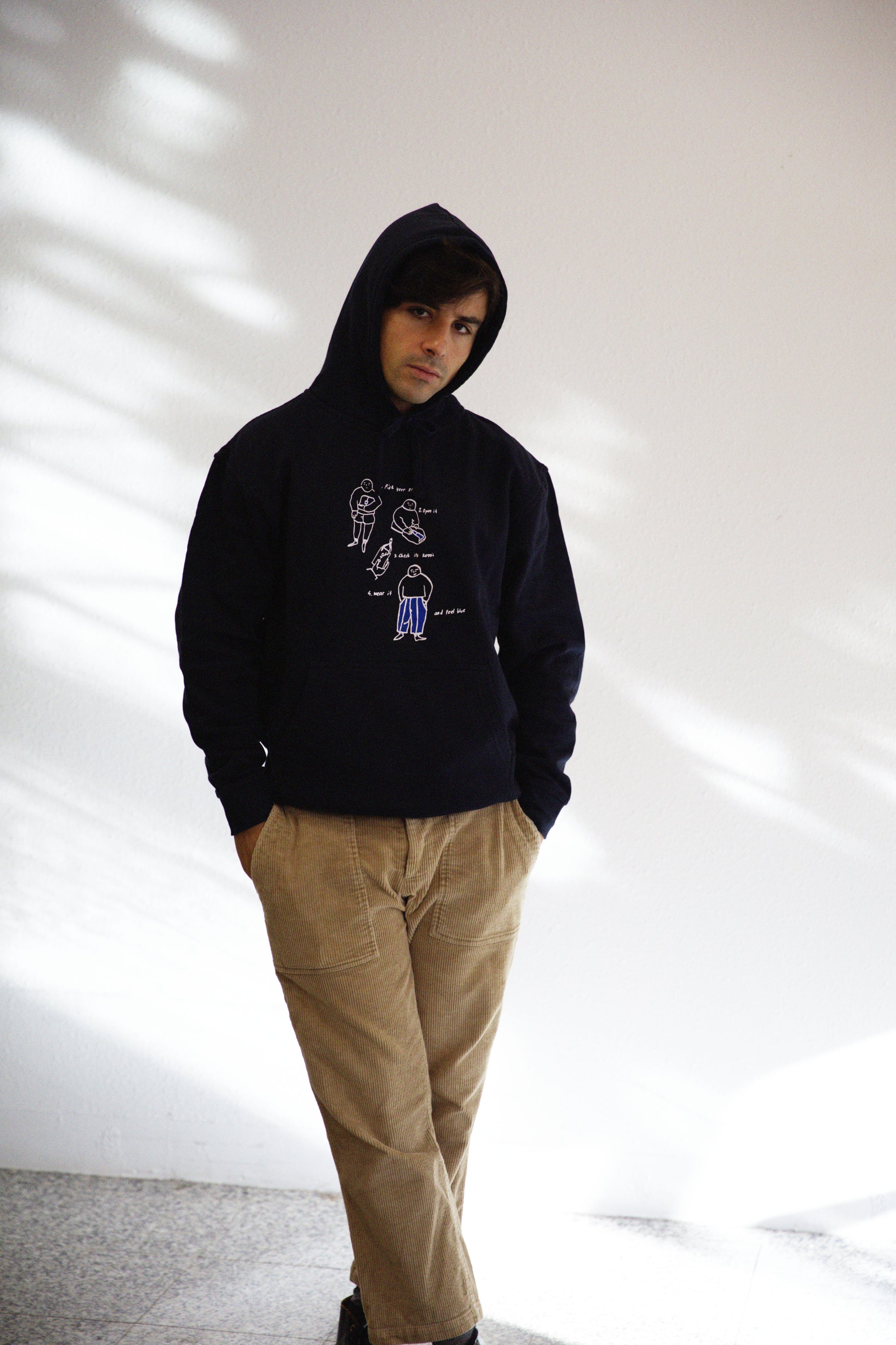 sudadera FEEL BLUE - capucha