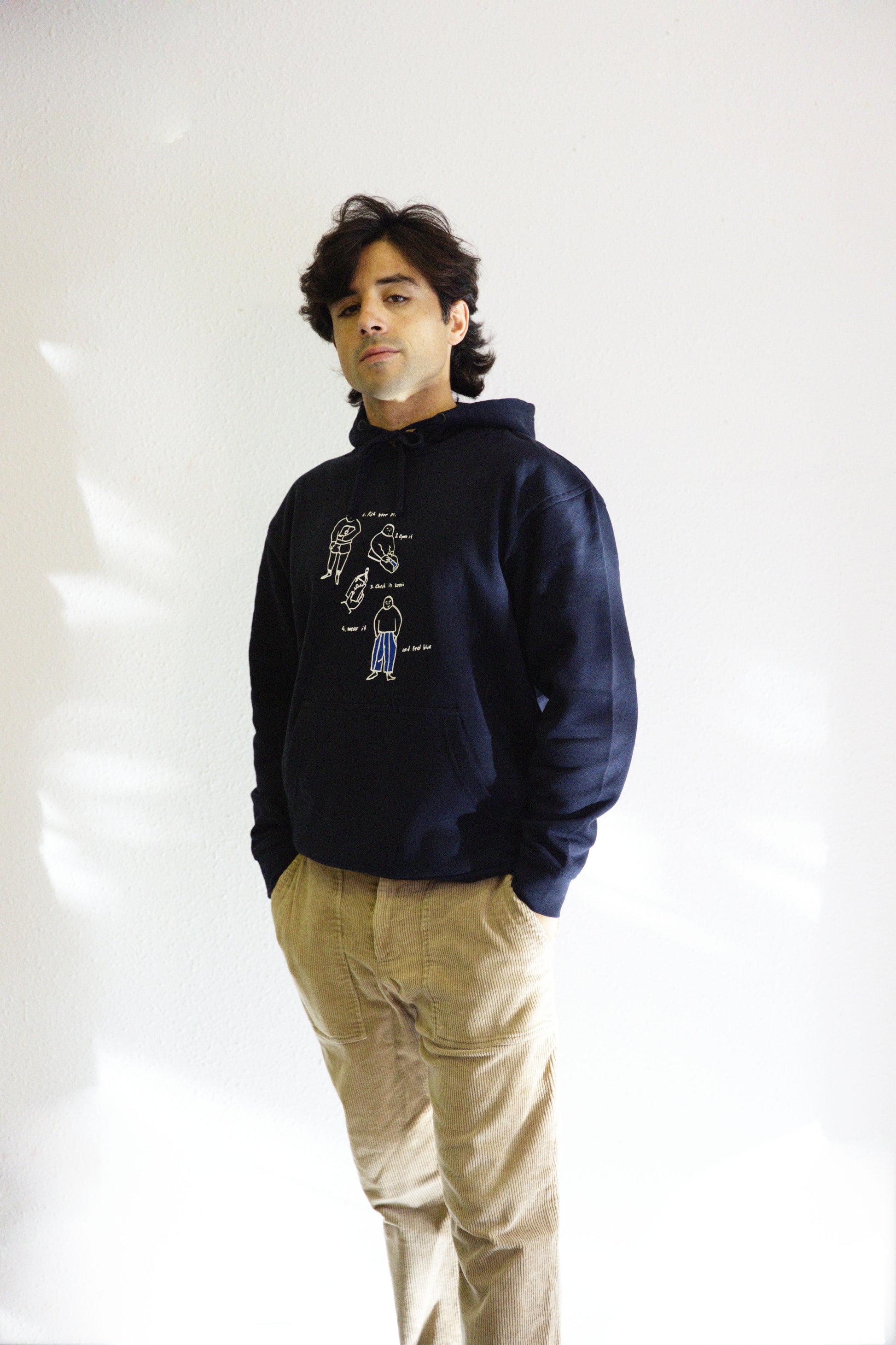 sudadera FEEL BLUE - capucha