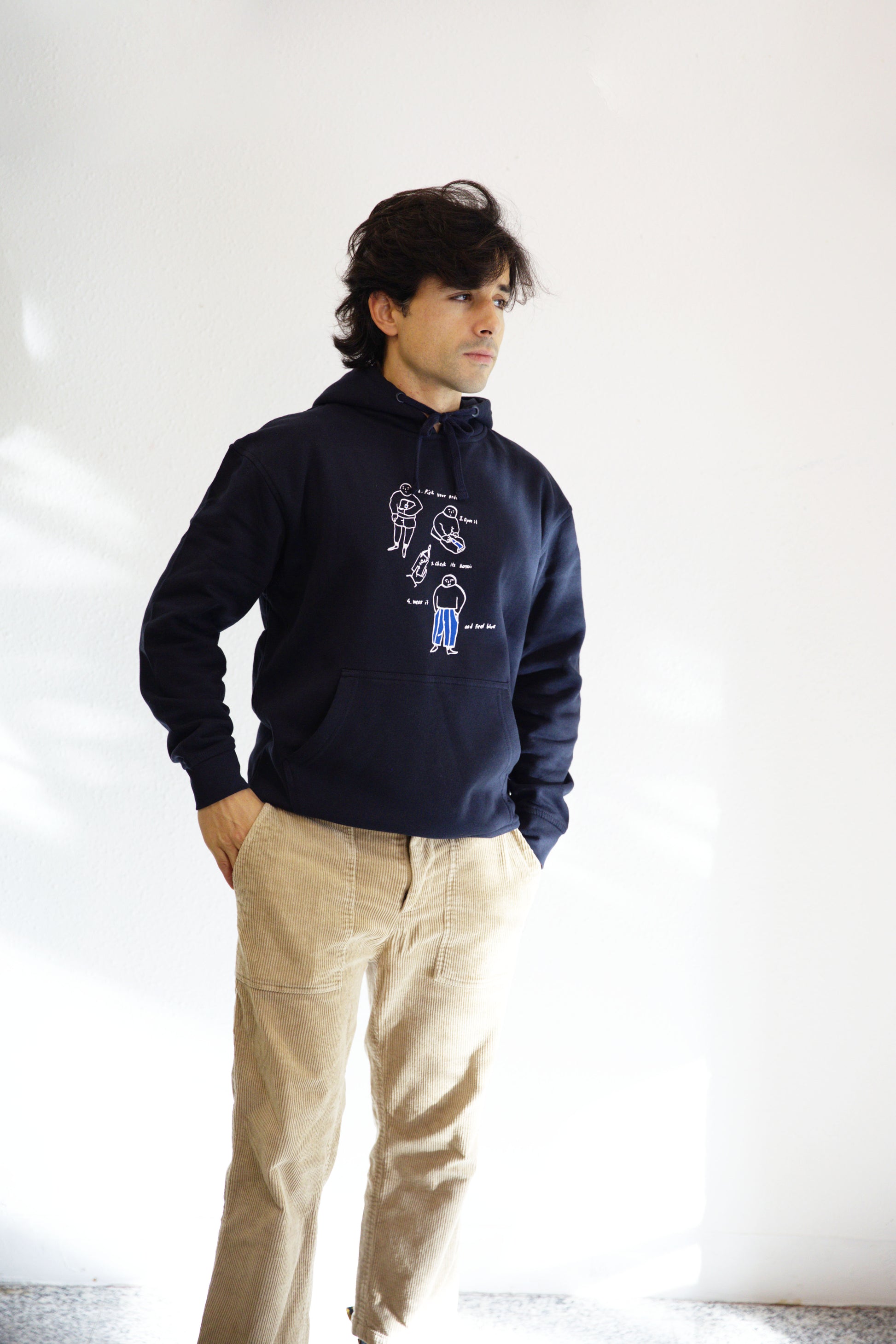 sudadera FEEL BLUE - capucha