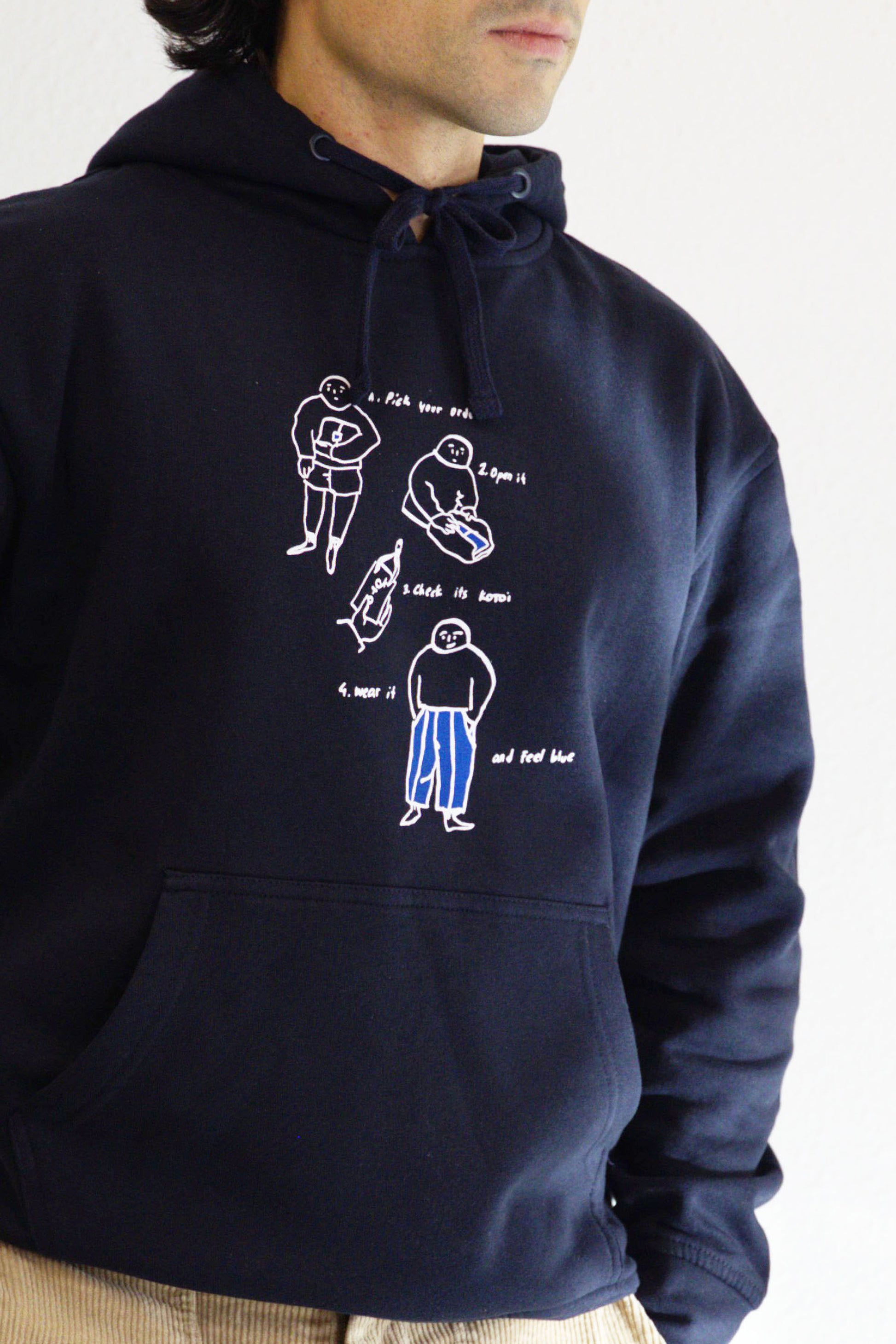sudadera FEEL BLUE - capucha