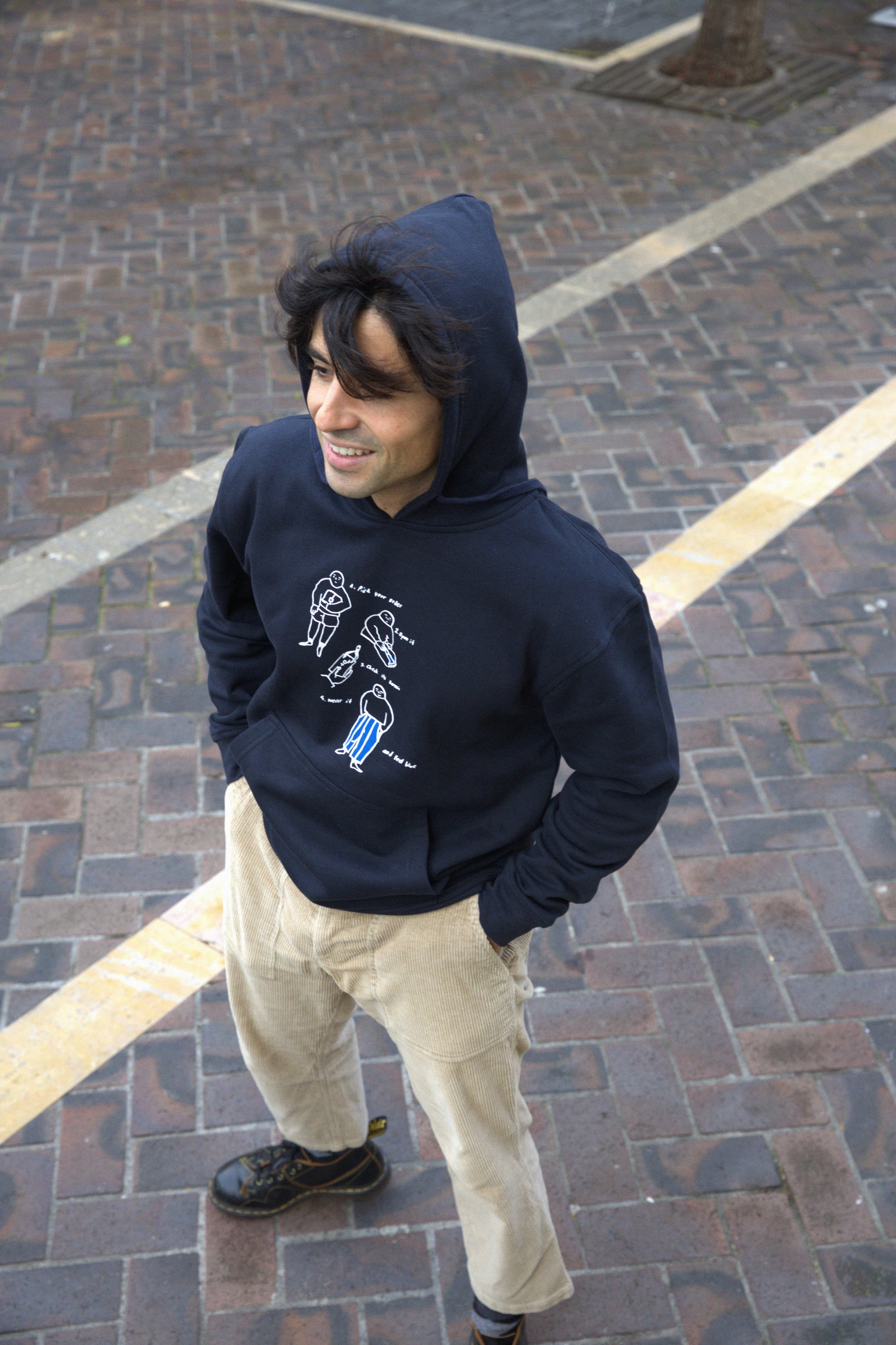 sudadera FEEL BLUE - capucha